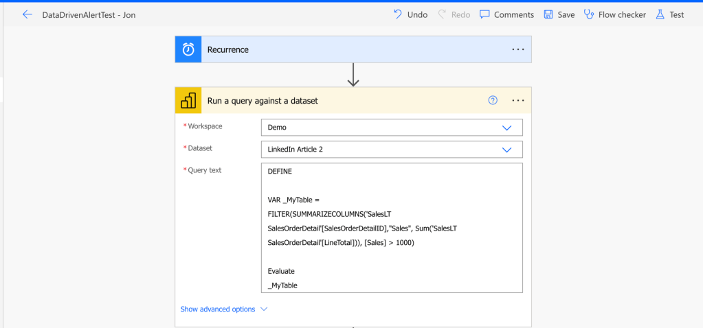 Data Driven Alerts on any data point in Power BI / Fabric Semantic Models with Power&nbsp;Automate