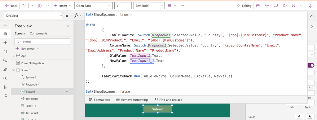 Live Data Write-Back to Fabric Data Warehouse from Power BI w. Power ...