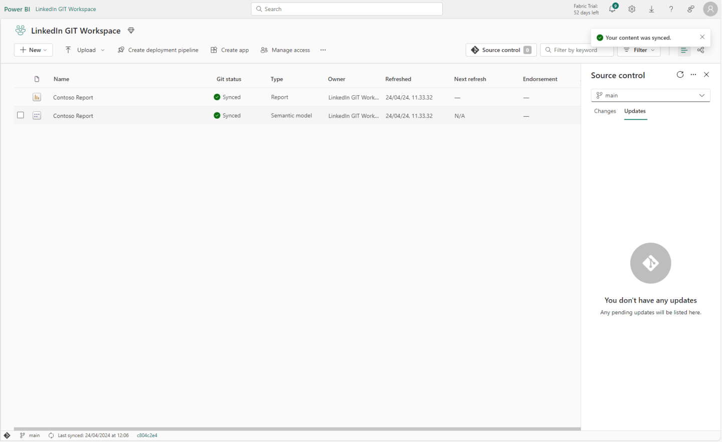 Power Bi Version Control Simple Version Control in Fabric / Power BI with GIT Integration – a ...
