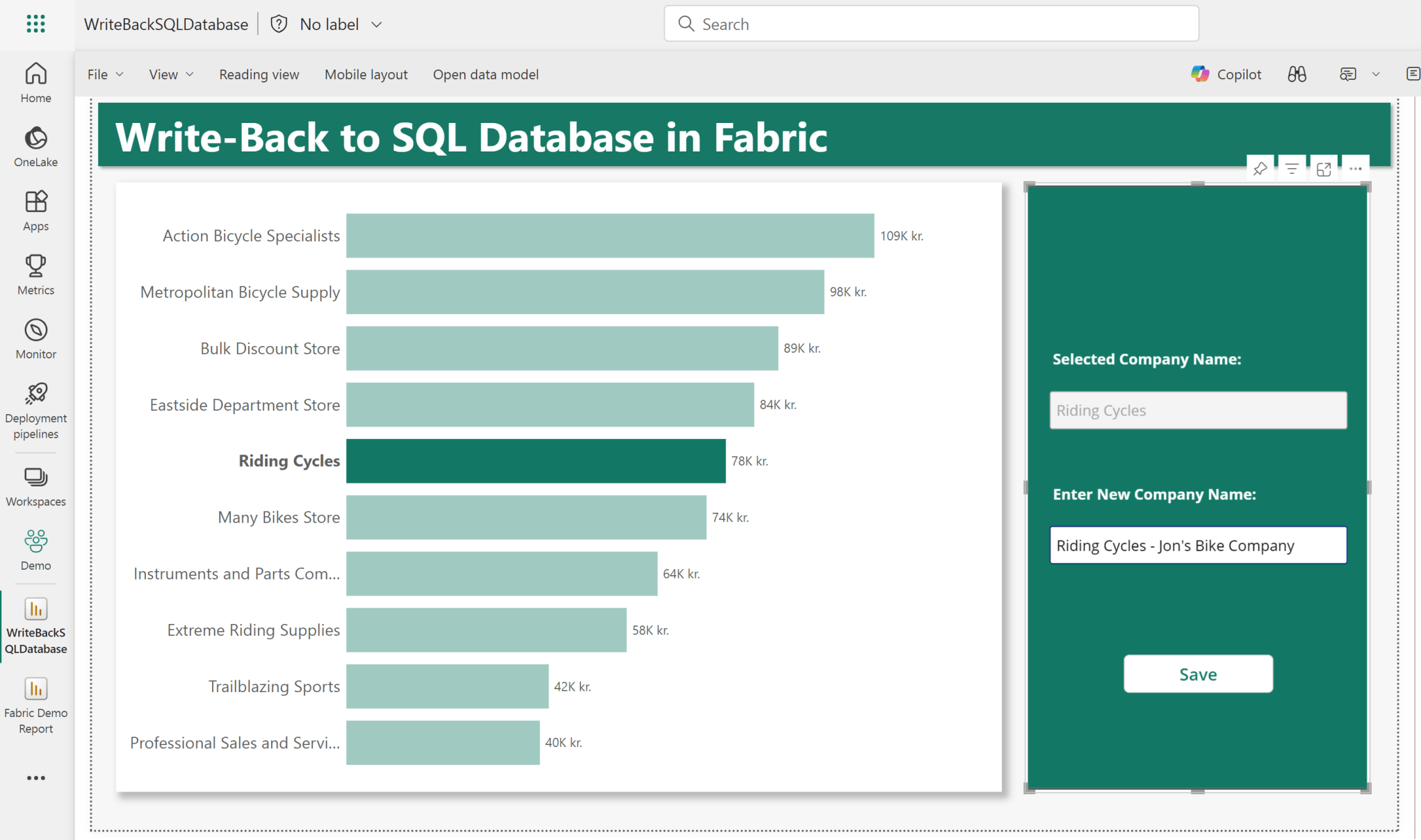 Fabric/Power BI Write-Back made easy w. Fabric SQL Databases – Downhill ...