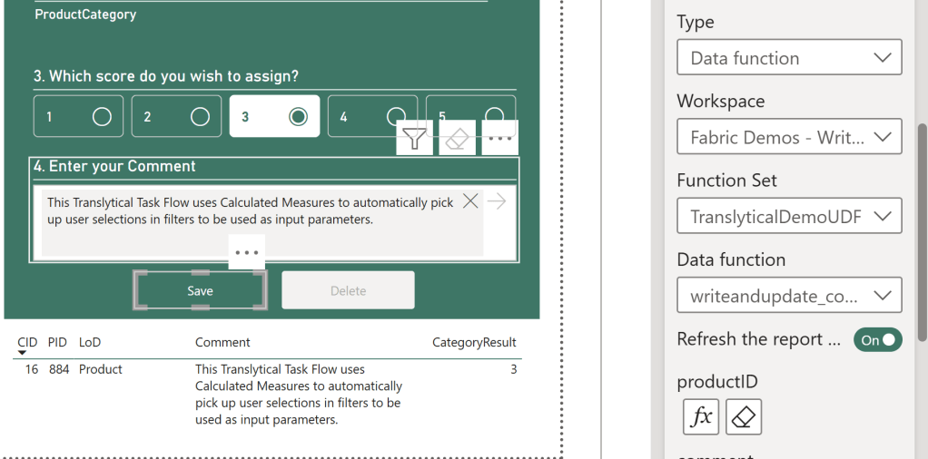 Passing visual selections to Translytical Task Flows with&nbsp;DAX